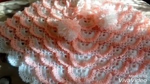 Пончо на девочку 4х лет