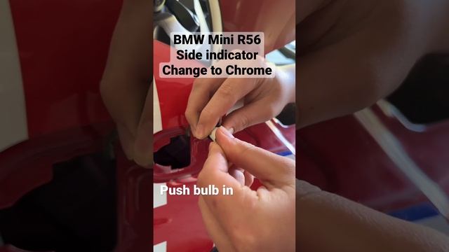 MINI side indicator / repeater bulb replacement / change. Plus upgraded to chrome / clear. BMW R56