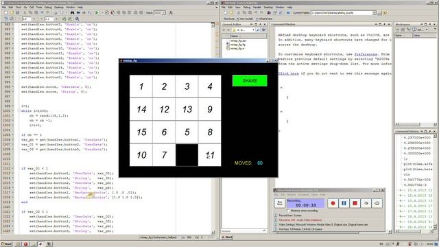 Matlab GUI - SLIDING PUZZLE GAME смотреть онлайн