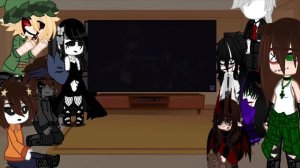 Creepypasta react to each other ||Lazari|| (short asf sorry)