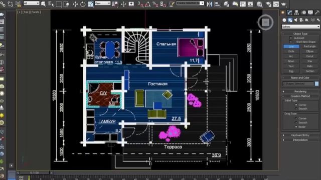 3ds max Моделирование дома из бруcа лекция №1 - подготовка сцены смотреть онлайн