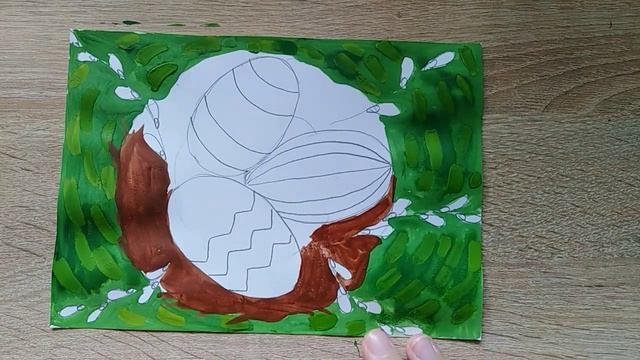 Пасхальный рисунок для детей. Как нарисовать пасхальные яйца смотреть онлайн