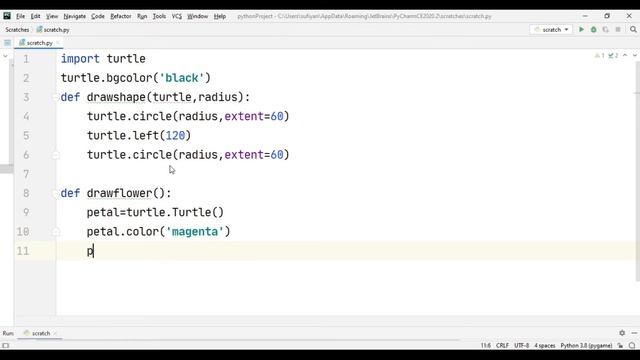 Python - Flower Design | Python Turtle Graphics Tutorial # 32 | Designs in python turtle module