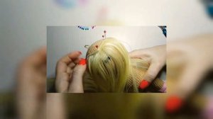 Как пришить волосы вязаной кукле