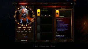 126 Barbarian Gear Diablo 3 on Console