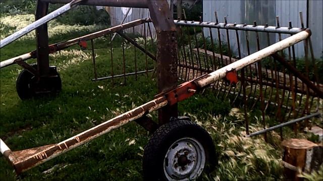 Волокуша подборщик для сена и соломы своими руками ~1.mp4 смотреть онлайн