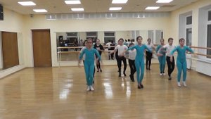 Тренировочный квадрат -"стационарный самба ход" Самба.(беседа 2)