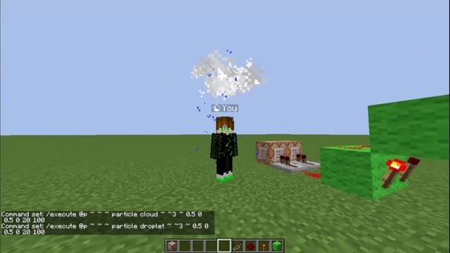 FOLLOWING RAINING CLOUD | WITH COMMAND BLOCK | MINECRAFT JAVA EDITON смотреть онлайн
