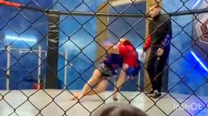 Никита на соревнованиях самбо. Дети 9 v.s 10 лет