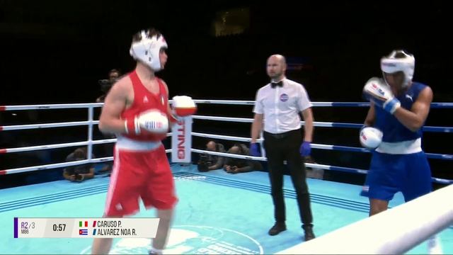 Finals (M86KG) CARUSO PAOLO (ITA) vs ALVAREZ NOA RONNY (CUB) | IBA YWBChs 2022 смотреть онлайн
