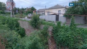 Воронежцам показали обрушившуюся часть стены Ильинского съезда