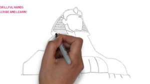 How to Draw the Sphinx / Как нарисовать Сфинкса
