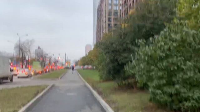 Дневная прогулка по Каширскому шоссе, Орехово-Борисово Южное, г. Москва, 22.10.2023 смотреть онлайн