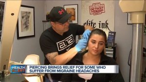 Piercings bring relief for some who suffer from migraine headaches