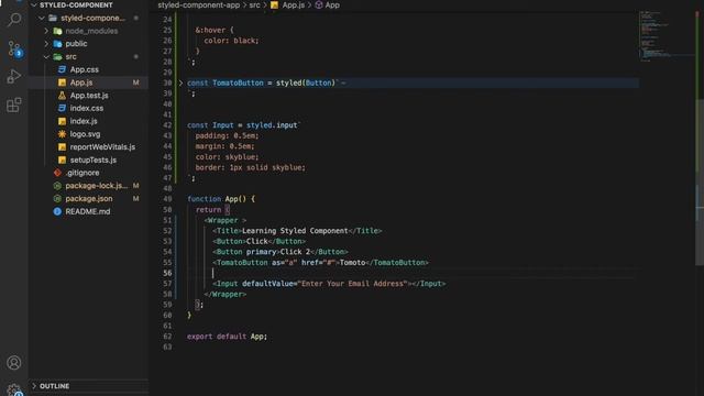 React Styled Components - 5 (Passed Props)