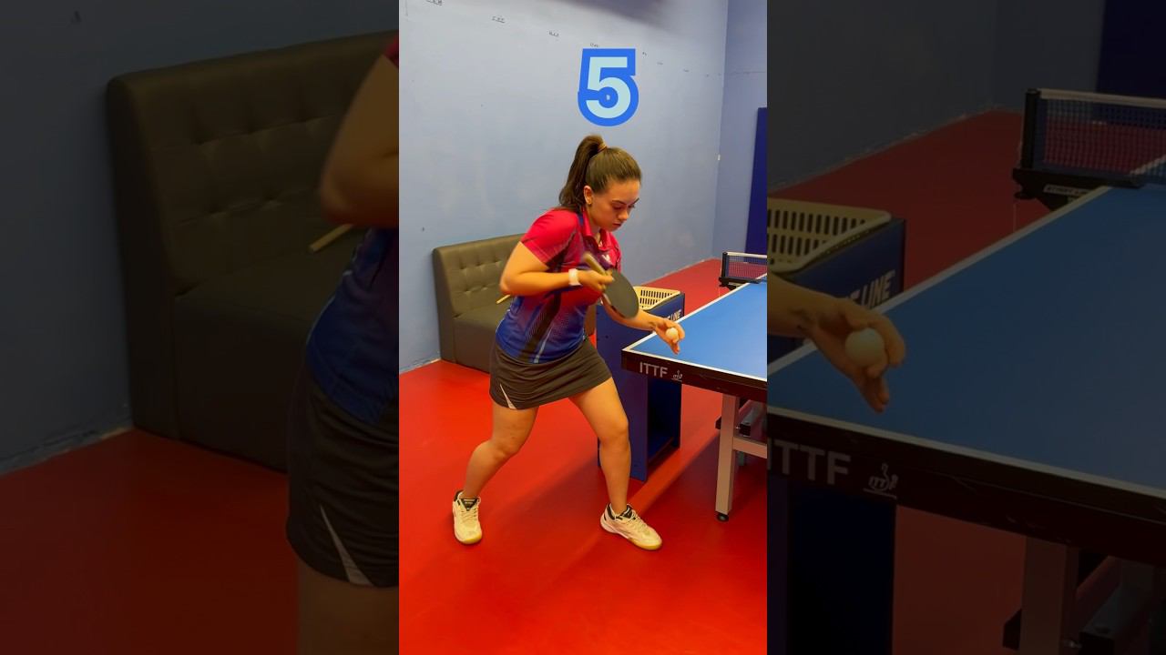 6 шагов к маятнику с верхним боковым вращением. #pendulum #serve #tabletennis смотреть онлайн