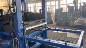 Оборудование для производства резиновой плитки 1000х1000 скрытый замок.  Гидравлический пресс