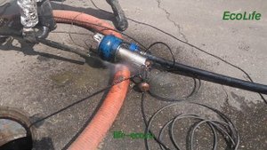 Откачка КНС для замены дренажного насоса