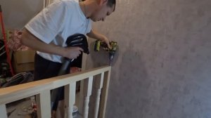 Делаем перила на лестнице своими руками. С Рождеством Христовым !