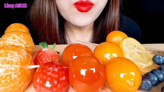 ASMR 🍓Candied fruit,Kumquat Tanghulu,Lemon, Strawberry, Tomato, Blueberry, Tangerine,과일 탕후루 먹방 смотреть онлайн