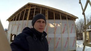 ОБШИВАЮ КАРКАСНЫЙ ДОМ ОДИН! ОБРЕШЁТКА Монтаж на мой каркас. Часть 1.