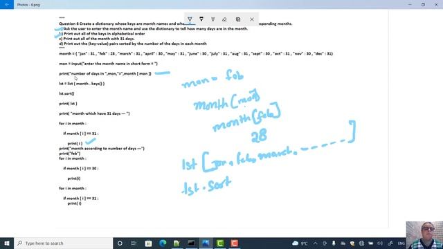 CBSE || Class 11 || Chapter 13 || Python Dictionaries || Type-C programs solved and Explained
