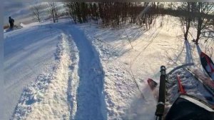 snowbike Polaris in the Kotlas