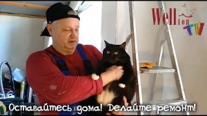 Чем занять себя на самоизоляции: клеим дизайнерские стеклообои Wellton Decor