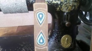 Кожаный Винтажный Браслет на коленке