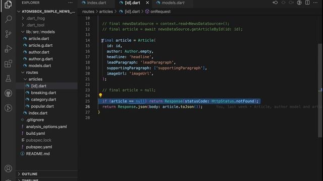 News App: Flutter Backend with Dart Frog ?