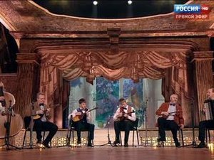 Максим и Артем Лазаревы и Терем-квартет. Домра - Ф. Герман "Очи чёрные" - Синяя Птица. Сезон 2015