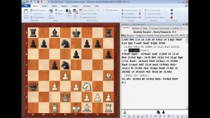 Кембридж-спрингский вариант. Партия Карпов - Каспаров