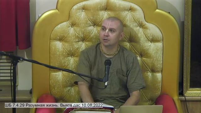 ШБ 7.4.29 Разумная жизнь. Вьяса дас 10.08.2022 смотреть онлайн