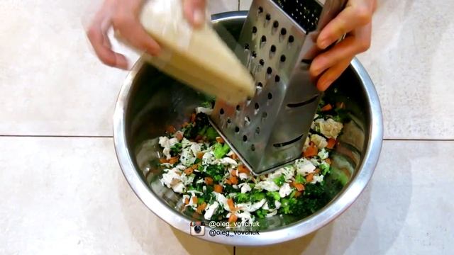 Маффины из куриных грудок и овощей - быстрый рецепт