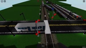 Roblox drive a train into a car two! Gamplay