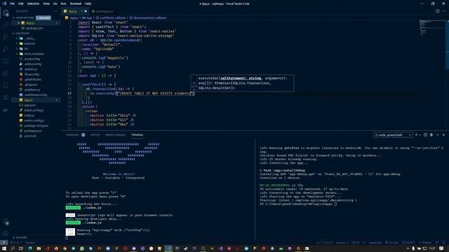 React Native SqLite смотреть онлайн