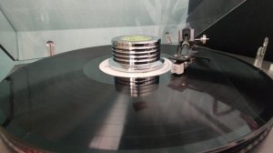 Момент срабатывания автостопа на проигрывателе Ария 102.