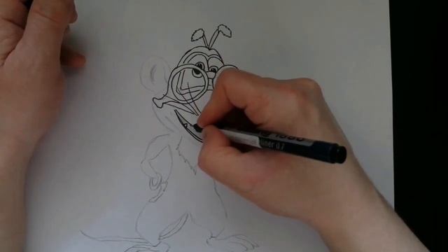 Как нарисовать мышку из Бубы