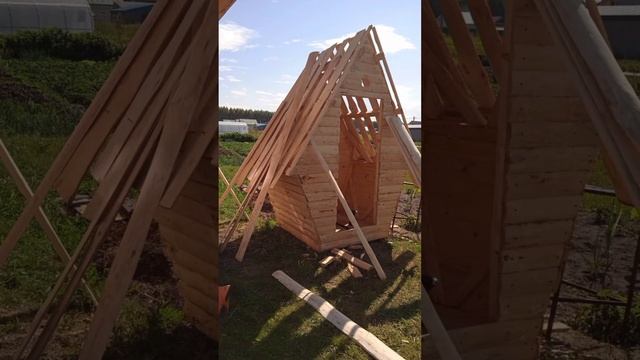 Туалет из горбыля