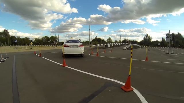 Экзамен на автодроме 2016, остановки на упражнениях смотреть онлайн