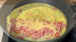 Потрясающий Вкусный Ужин или Завтрак за 5 минут на сковороде ! Быстро и Вкусно! Простой рецепт!