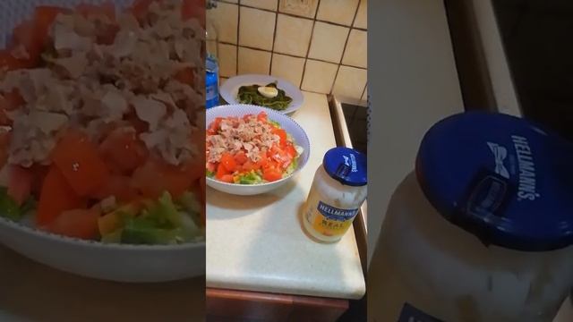 Фитнес рецепт. Быстрый Салат с тунцом. Диетическое питание. смотреть онлайн
