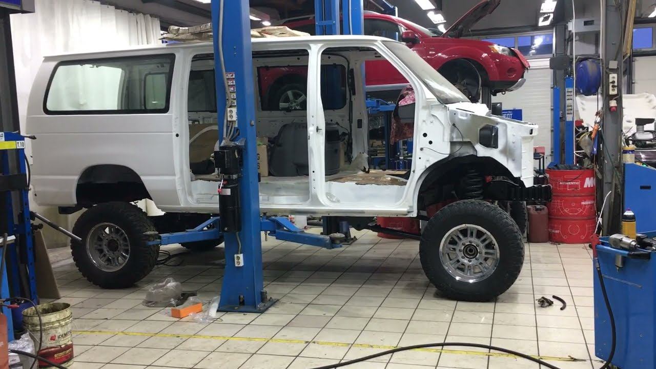 Высота ШОК!!!Постройка своими руками Экспедиционного Ford E350 7.3 Turbo Diesel Power Stroke