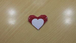 Как сделать валентинку / Сердечко оригами с кармашком