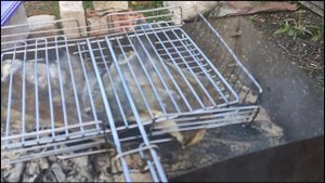 камбала на мангале