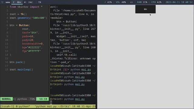 Python Tutorial | How To Design In Tkinter