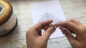 Узор БАБУШКИН ТРЕУГОЛЬНИК/вязание крючком