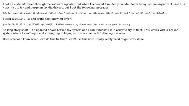 Ubuntu: Failed unmounting Mount unit for nvidia support in snappy смотреть онлайн