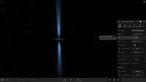 Пульсар ( Нейтронная звезда ) столкнется с Чёрной дырой, массой 10000 Солнц ( Universe Sandbox 2 )