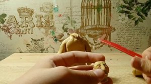 превращение скульптурного пластилина в скульптуру Сергея Бодрова